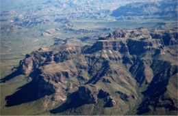 Aerial Photograph of Superstition Mountains