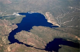 Aerial Photograph of Saguaro Lake