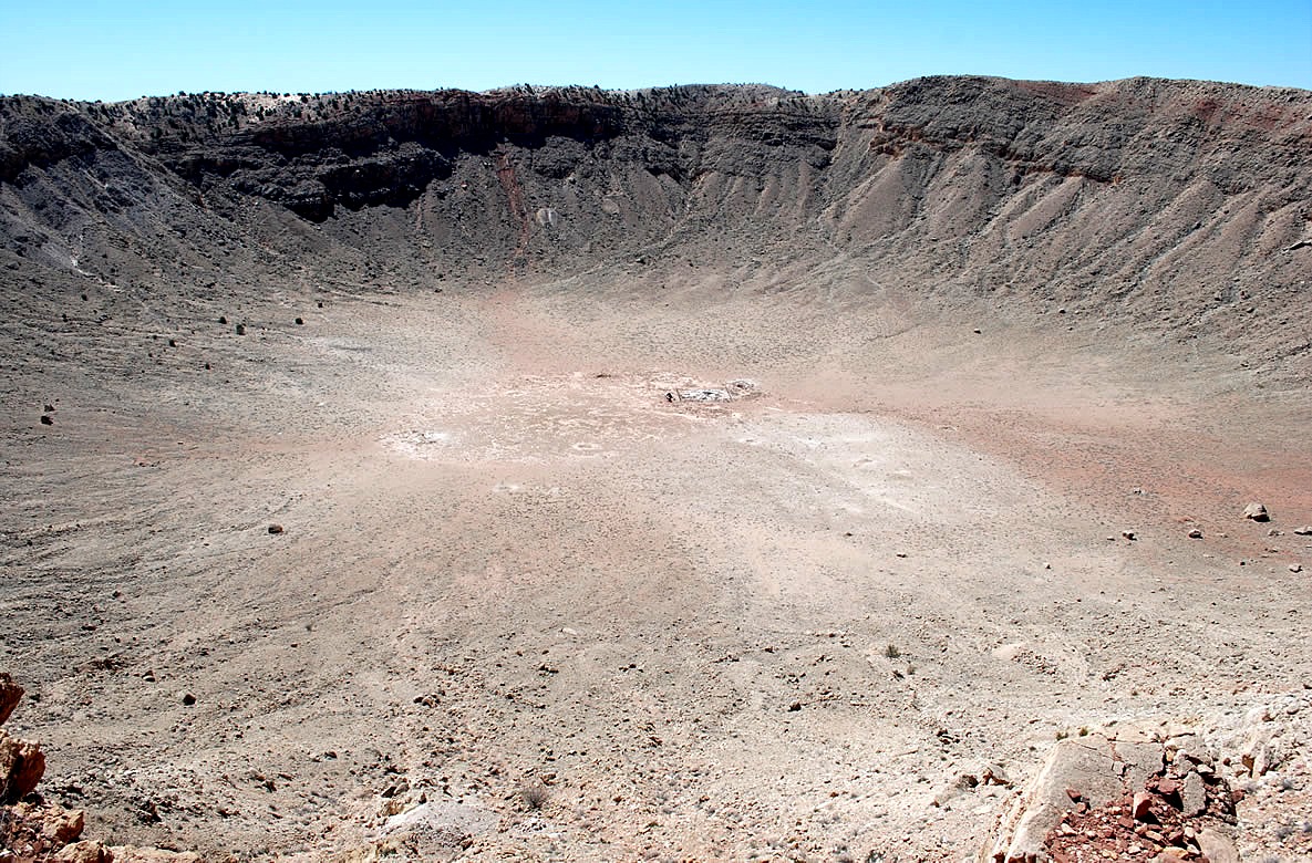 meteor crater, barringer crater, canyon diablo meteorite impact crater, ari...