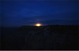 Moon Rise from Grand Canyon Rim