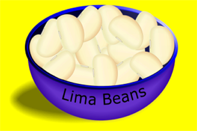 Bowl with Lima Beans