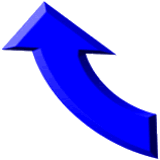 Blue Curved Arrow - Four Phase Cycle