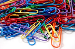 Plastic Covered Colored Paper Clips