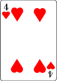 playing card four