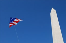 Washington Monument with Kite