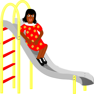 Girl on a Slide